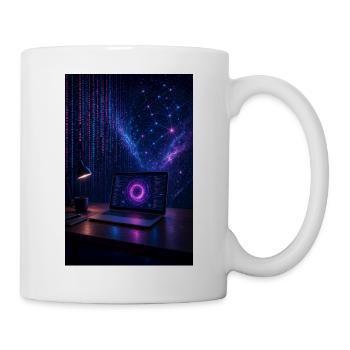 Der Code der Matrix: Zeit für die Nachteule - Tasse - Weiß - Rechts