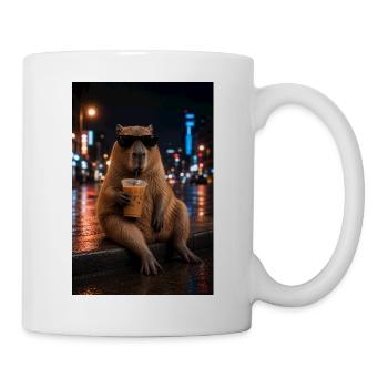 Urban Coffee Capybara - Tasse - Weiß - Rechts