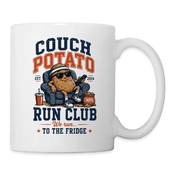 Couchpotato Laufclub - Tasse - Weiß - Rechts