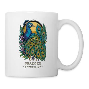 PEACOCK TOTEM Ausdruck - Tasse - Weiß - Rechts