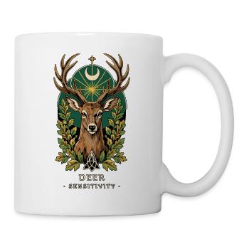 TOTEM-Hirschempfindlichkeit - Tasse - Weiß - Rechts