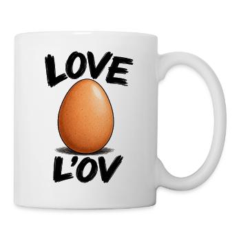 Liebe zum Ei - Tasse - Weiß - Rechts