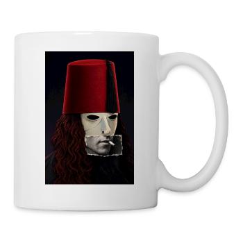 Buckethead x Albert Camus Collage - Tasse - Weiß - Rechts