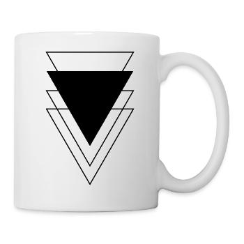 Dreieckszusammensetzung - Tasse - Weiß - Rechts