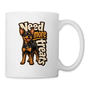 Zwergpinscher - Tasse - Weiß - Rechts