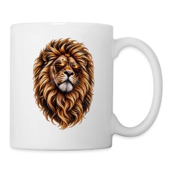 Löwenstark – Wilder Charakter - Tasse - Weiß - Rechts
