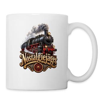Nostalgiejäger Lokomotive - Tasse - Weiß - Rechts