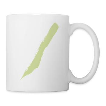 Pinselstrich - Style Streifen / Diagonal - Tasse - Weiß - Rechts