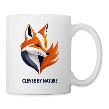 Clever by Nature – Fuchs - Tasse - Weiß - Rechts