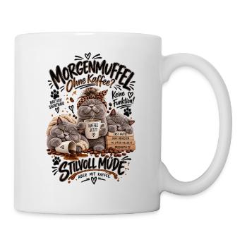 Morgenmuffel Ohne Kaffee? BKH - Tasse - Weiß - Rechts