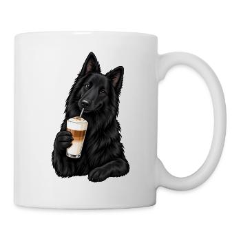 Groenendael mit Latte Macchiato - Tasse - Weiß - Rechts