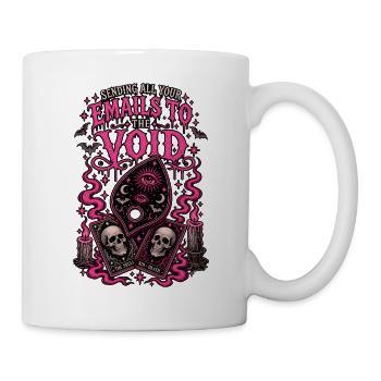 E-Mails an die Leere Tarot Neon Pink - Tasse - Weiß - Rechts