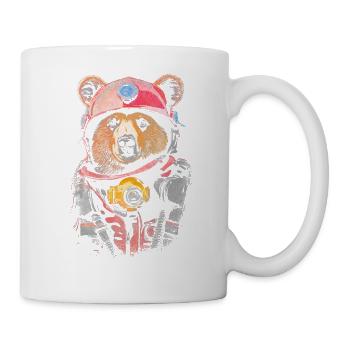Feuerwehrbär - Tasse - Weiß - Rechts