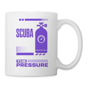 Scuba Tauchflasche unter Druck - Tasse - Weiß - Rechts