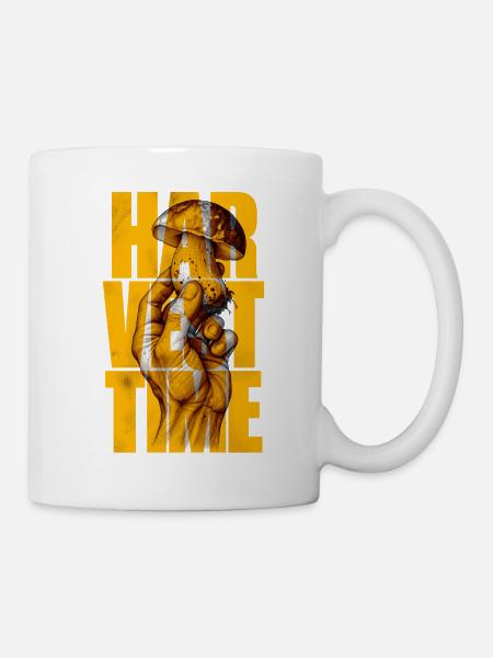 Erntezeit Porcini Tee - Tasse - Weiß