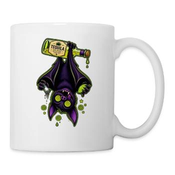 Tequila-Bat im Neon-Grün - Tasse - Weiß - Rechts