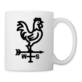 Wetterhahn - Tasse - Weiß - Rechts