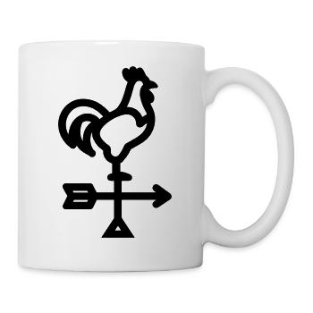 Wetterhahn - Tasse - Weiß - Rechts