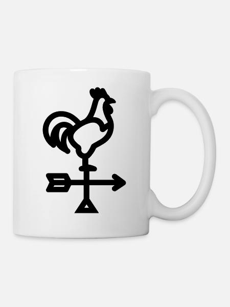 Wetterhahn - Tasse - Weiß