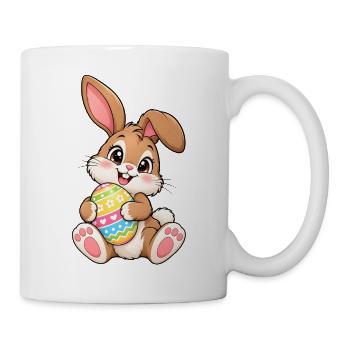 Osterhase Kawaii Style – Süßes Ostermotiv - Tasse - Weiß - Rechts