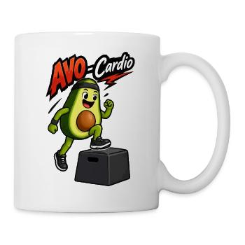 Avocado Cardio Training - Tasse - Weiß - Rechts