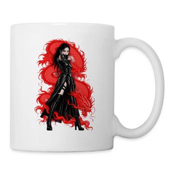 DUNKLE RACHE - Tasse - Weiß - Rechts