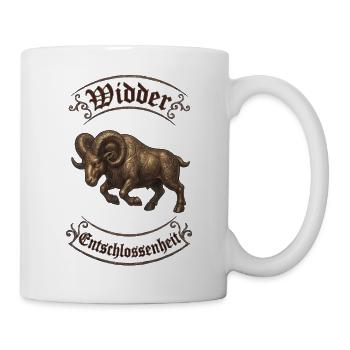 Vikingischer Widder Ornament - Tasse - Weiß - Rechts