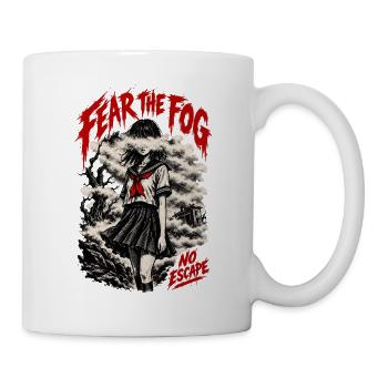 Karmesinrotes Spukmädchen - Tasse - Weiß - Rechts