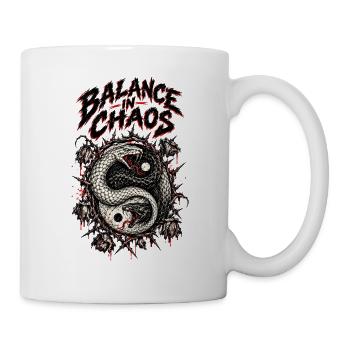 Gleichgewicht im Chaos-Drachen Yin Yang - Tasse - Weiß - Rechts