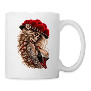 Wild Skull Queen – Schwarzwald Rebellin - Tasse - Weiß - Rechts