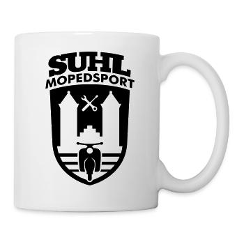 Suhl Mopedsport Schwalbe v.2 (Farbe änderbar) - Tasse - Weiß - Rechts