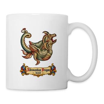 Aldrovandianischer Drache (1640) - Tasse - Weiß - Rechts