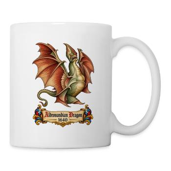 Aldrovandianischer Drache (1640) - Tasse - Weiß - Rechts