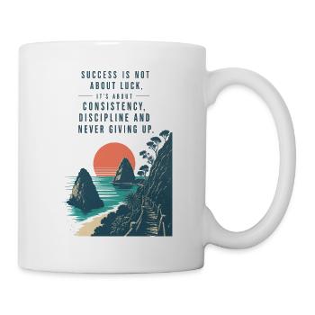 Motivational Quote Erfolg Mindset - Tasse - Weiß - Rechts