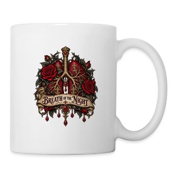Atem der Nacht Gotische Rosenherzen - Tasse - Weiß - Rechts