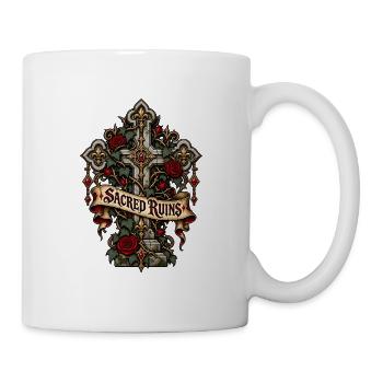 Heiliges Ruinen-Gotikkreuz - Tasse - Weiß - Rechts
