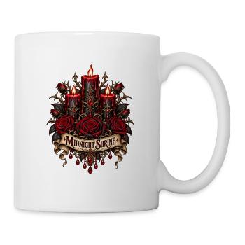 Mitternachtsschrein-Rosen - Tasse - Weiß - Rechts