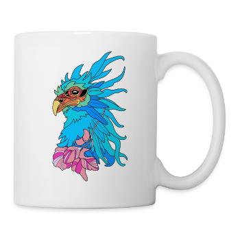 Seltsamer Vogel Phönix - Tasse - Weiß - Rechts