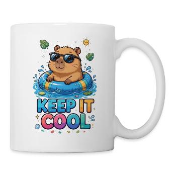 Bleib ruhig, Poolbär - Tasse - Weiß - Rechts