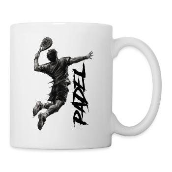 Padel - Tasse - Weiß - Rechts