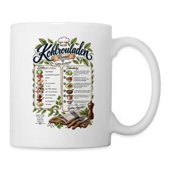 Kohlrouladen Rezept T-Shirt Design - Tasse - Weiß - Rechts