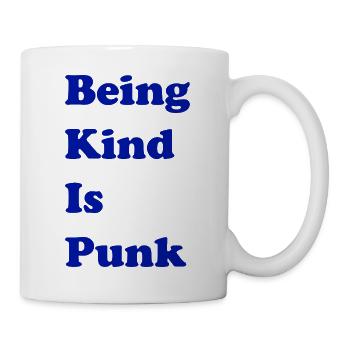 Freundlich zu sein ist Punk - Tasse - Weiß - Rechts