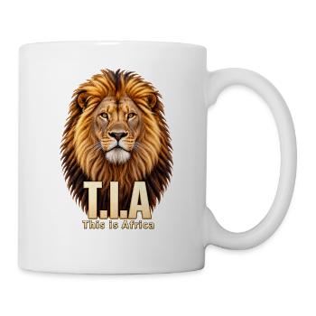 Afrika-Löwe T.I.A Motif - Tasse - Weiß - Rechts