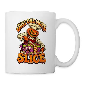 Nur noch ein Stück Retro-Halloween-Koch - Tasse - Weiß - Rechts