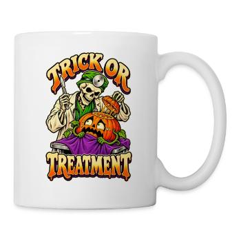 Trick-or-Treatment-Retro-Halloween-Chirurg - Tasse - Weiß - Rechts