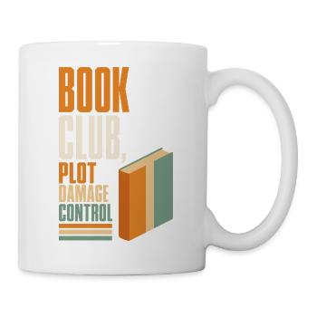 Buchclub – Plot Damage Control - Tasse - Weiß - Rechts