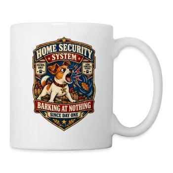 Haussicherheitssystem – Bellt ins Leere - Tasse - Weiß - Rechts