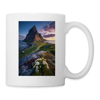 Coastal Peak mit Wildblumen - Tasse - Weiß - Rechts