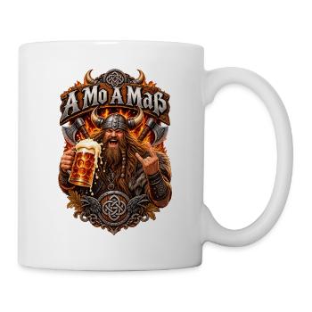 Viking Bierhelden Feuerbanner - Tasse - Weiß - Rechts