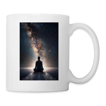 Kosmisches Tor-Meditation - Tasse - Weiß - Rechts